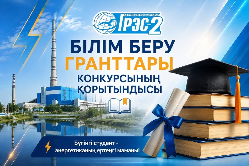 «Екібастұз ГРЭС-2 станциясы» АҚ талантты әрі мақсатты жастарды қолдауға бағытталған білім беру гранттарын беру конкурсының қорытындысын шығарды